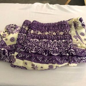 Plus-sized purple elephant pants